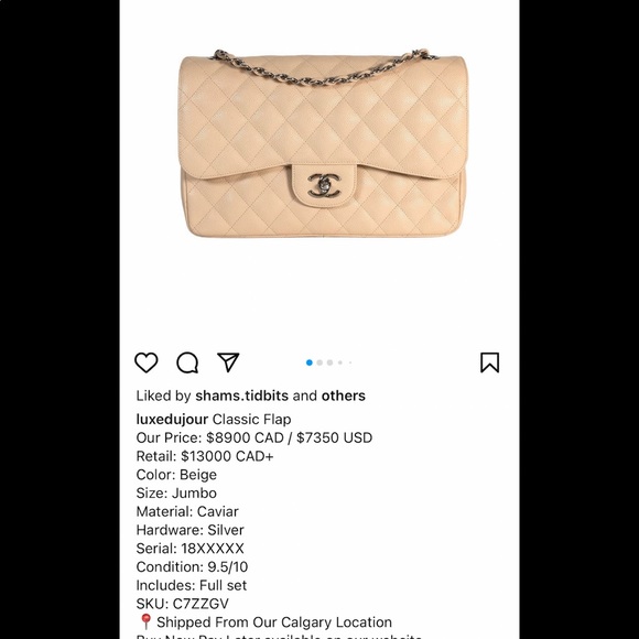 Chanel Classic Jumbo Beige Claire - Picture 15 of 15